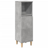 Bathroom Cabinet Concrete Grey 30X30X100 Cm Engineered Wood
