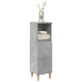 Bathroom Cabinet Concrete Grey 30X30X100 Cm Engineered Wood