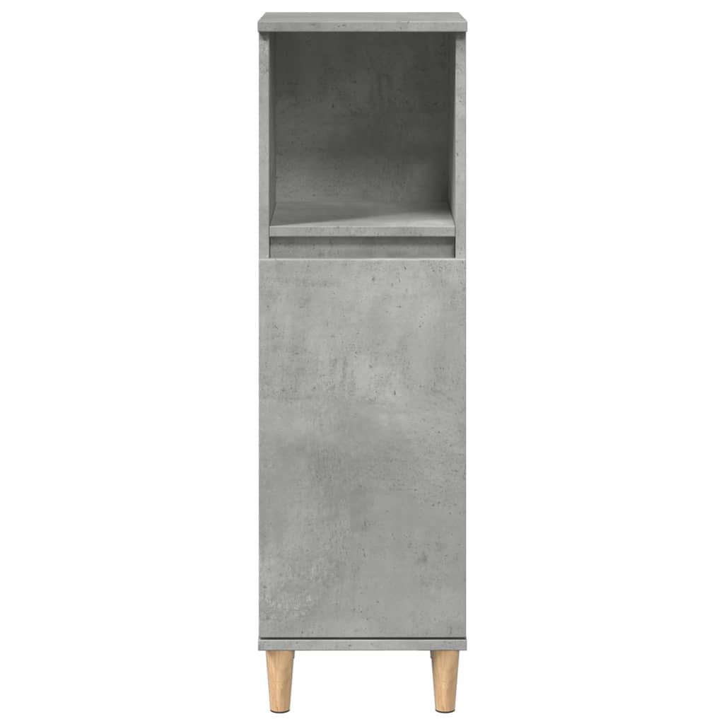 Bathroom Cabinet Concrete Grey 30X30X100 Cm Engineered Wood