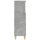 Bathroom Cabinet Concrete Grey 30X30X100 Cm Engineered Wood