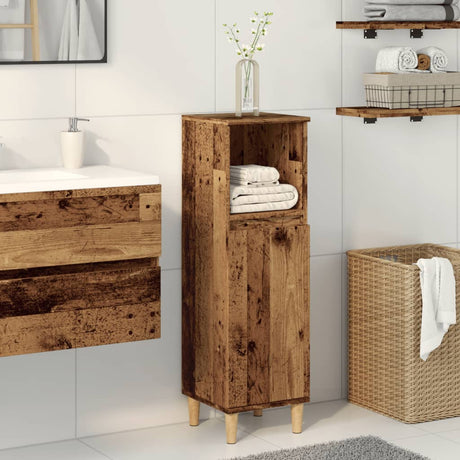 Bathroom Cabinet 30X30X100 Cm Engineered Wood