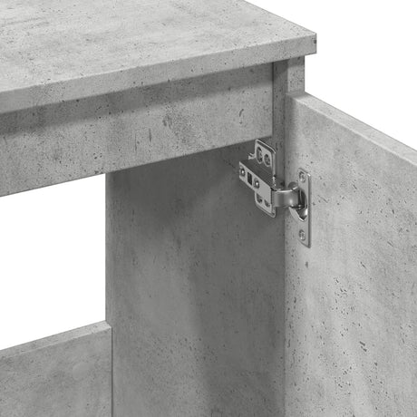 Sink Cabinet Concrete Grey 58X33X60 Cm Engineered Wood