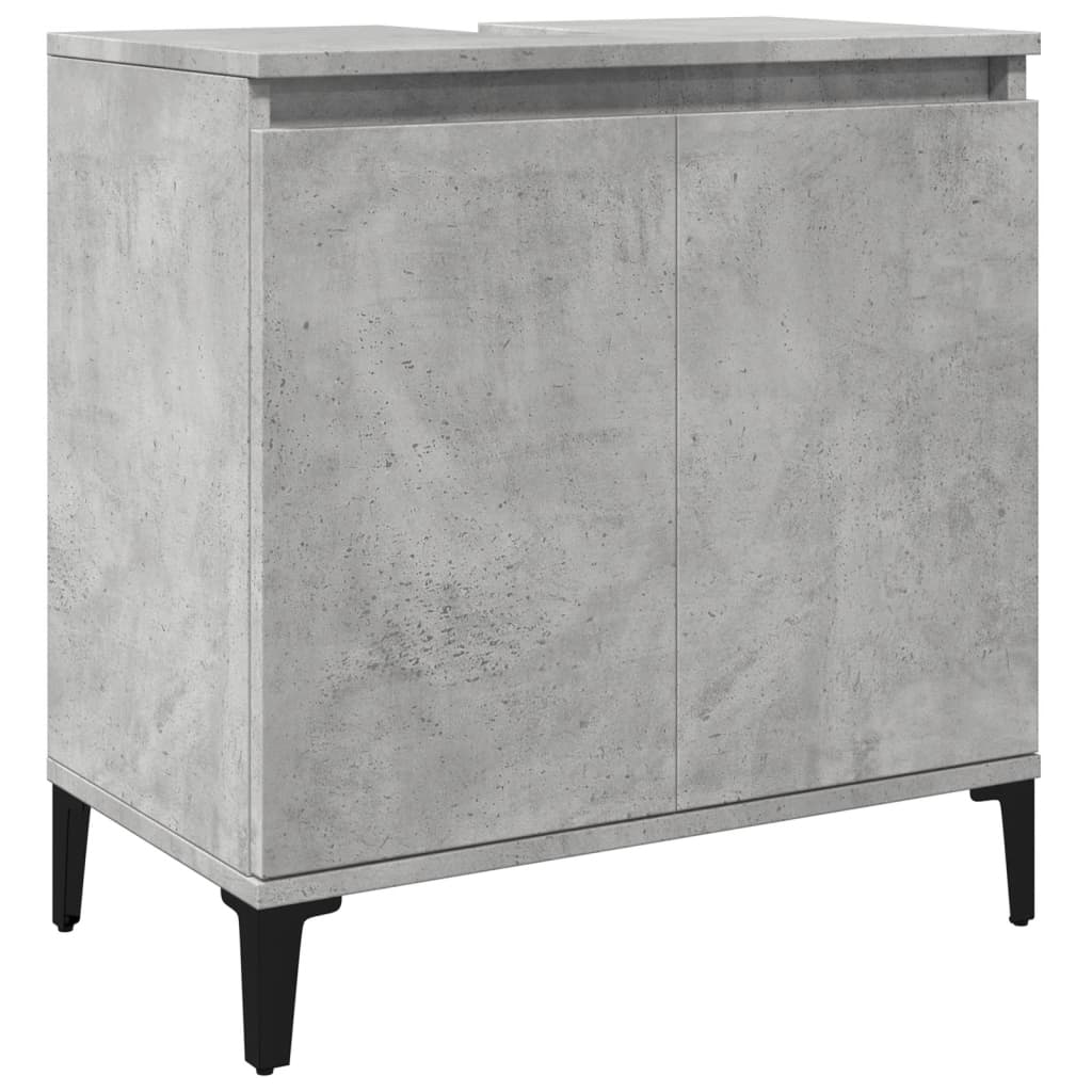Sink Cabinet Concrete Grey 58X33X60 Cm Engineered Wood