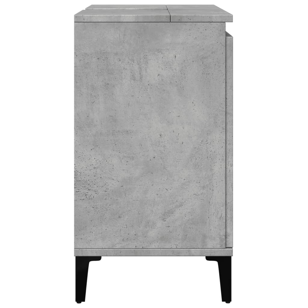 Sink Cabinet Concrete Grey 58X33X60 Cm Engineered Wood