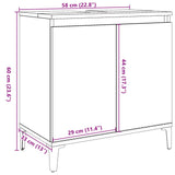 Sink Cabinet Concrete Grey 58X33X60 Cm Engineered Wood