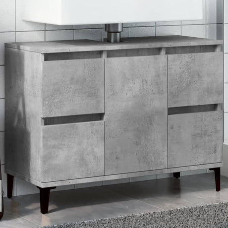 Sink Cabinet 80X33X60 Cm Engineered Wood
