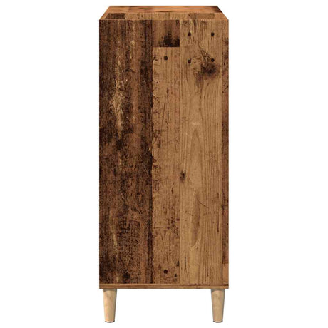 Record Cabinet Old Wood 84.5X38X89 Cm Engineered Wood