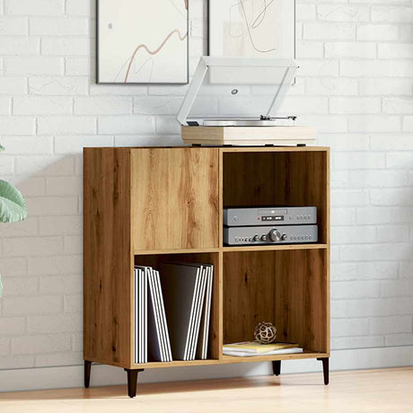 Record Cabinet Artisan Oak 84.5X38X89 Cm Engineered Wood