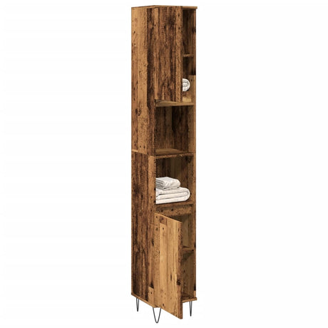 Bathroom Cabinet 30X30X190 Cm Engineered Wood
