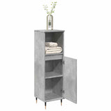Bathroom Cabinet Concrete Grey 30X30X100 Cm Engineered Wood