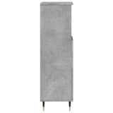 Bathroom Cabinet Concrete Grey 30X30X100 Cm Engineered Wood