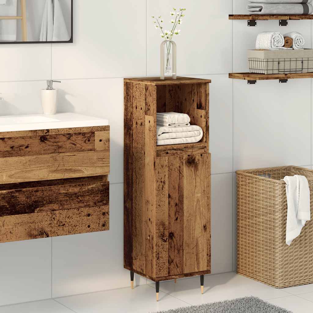 Bathroom Cabinet 30X30X100 Cm Engineered Wood