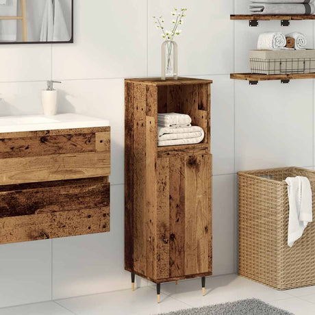 Bathroom Cabinet 30X30X100 Cm Engineered Wood