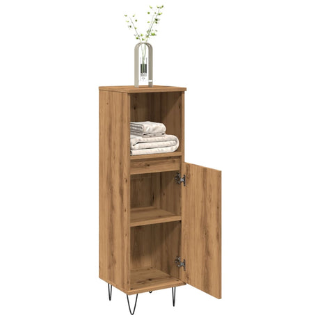Bathroom Cabinet 30X30X100 Cm Engineered Wood