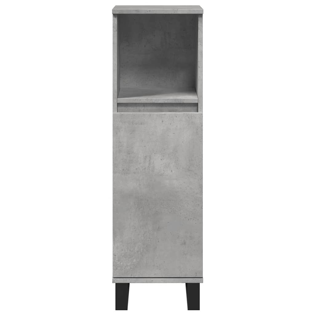 Bathroom Cabinet Concrete Grey 30X30X100 Cm Engineered Wood