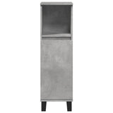 Bathroom Cabinet Concrete Grey 30X30X100 Cm Engineered Wood