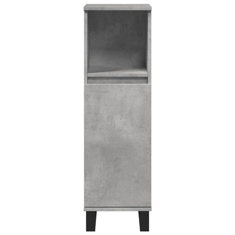 Bathroom Cabinet Concrete Grey 30X30X100 Cm Engineered Wood