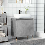 Bathroom Cabinet Concrete Grey 58X33X60 Cm Engineered Wood