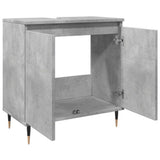 Bathroom Cabinet Concrete Grey 58X33X60 Cm Engineered Wood