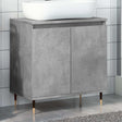 Bathroom Cabinet Concrete Grey 58X33X60 Cm Engineered Wood