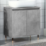 Bathroom Cabinet Concrete Grey 58X33X60 Cm Engineered Wood