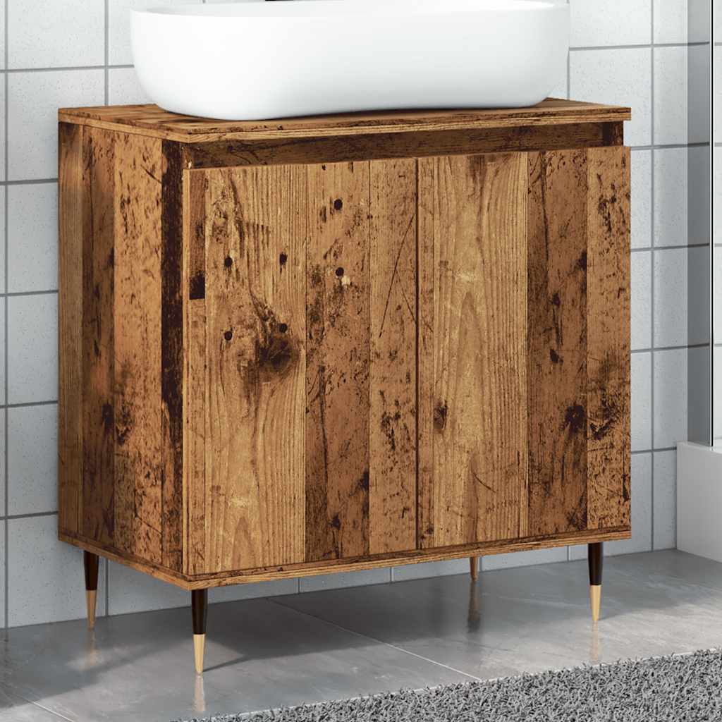 Bathroom Cabinet 58X33X60 Cm Engineered Wood