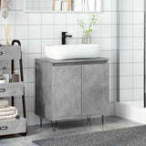 Bathroom Cabinet Concrete Grey 58X33X60 Cm Engineered Wood