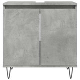 Bathroom Cabinet Concrete Grey 58X33X60 Cm Engineered Wood