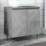 Bathroom Cabinet Concrete Grey 58X33X60 Cm Engineered Wood