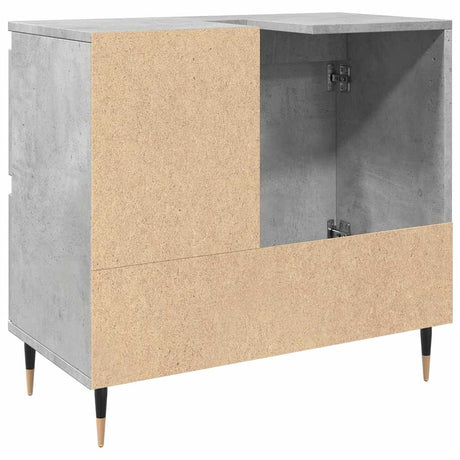 Bathroom Cabinet Concrete Grey 65X33X60 Cm Engineered Wood