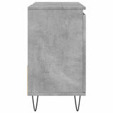 Sink Cabinet Concrete Oak 65X33X60 Cm Engineered Wood