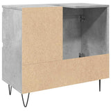 Sink Cabinet Concrete Oak 65X33X60 Cm Engineered Wood