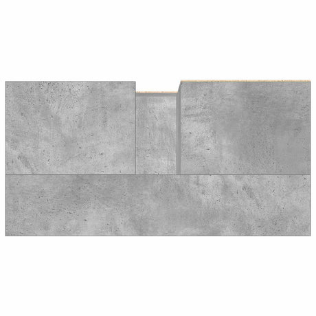 Sink Cabinet Concrete Oak 65X33X60 Cm Engineered Wood