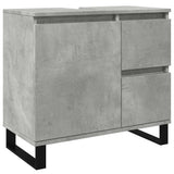 Bathroom Sink Cabinet Concrete Grey 65X33X60 Cm Engineered Wood