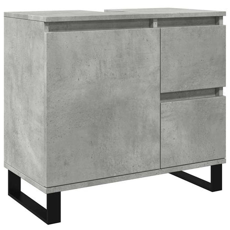 Bathroom Sink Cabinet Concrete Grey 65X33X60 Cm Engineered Wood