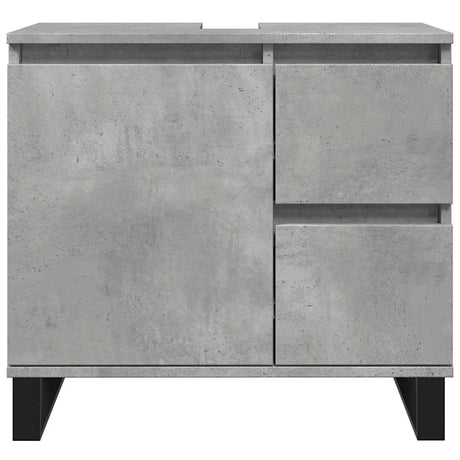 Bathroom Sink Cabinet Concrete Grey 65X33X60 Cm Engineered Wood