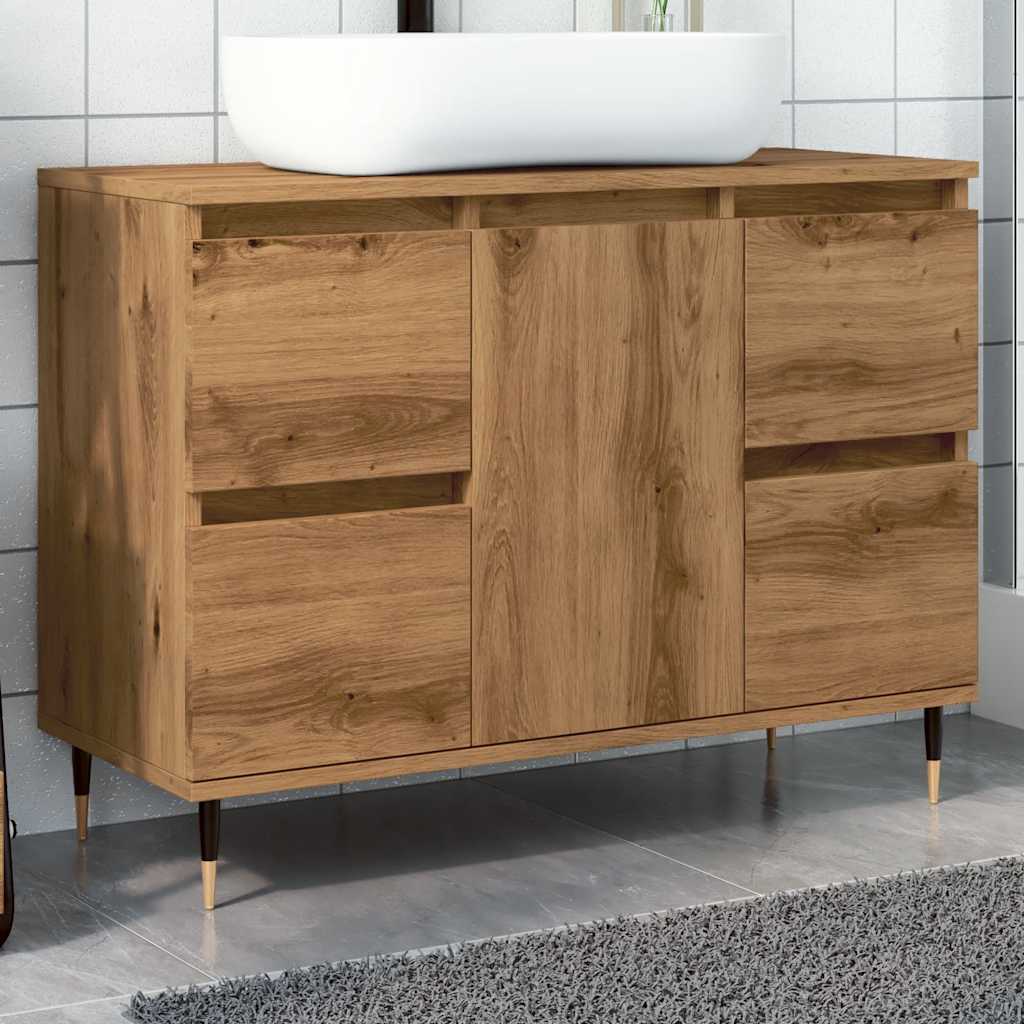 Bathroom Cabinet 80X33X60 Cm Engineered Wood