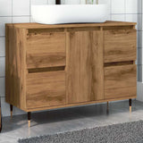 Bathroom Cabinet 80X33X60 Cm Engineered Wood