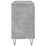 Bathroom Cabinet Concrete Grey 80X33X60 Cm Engineered Wood