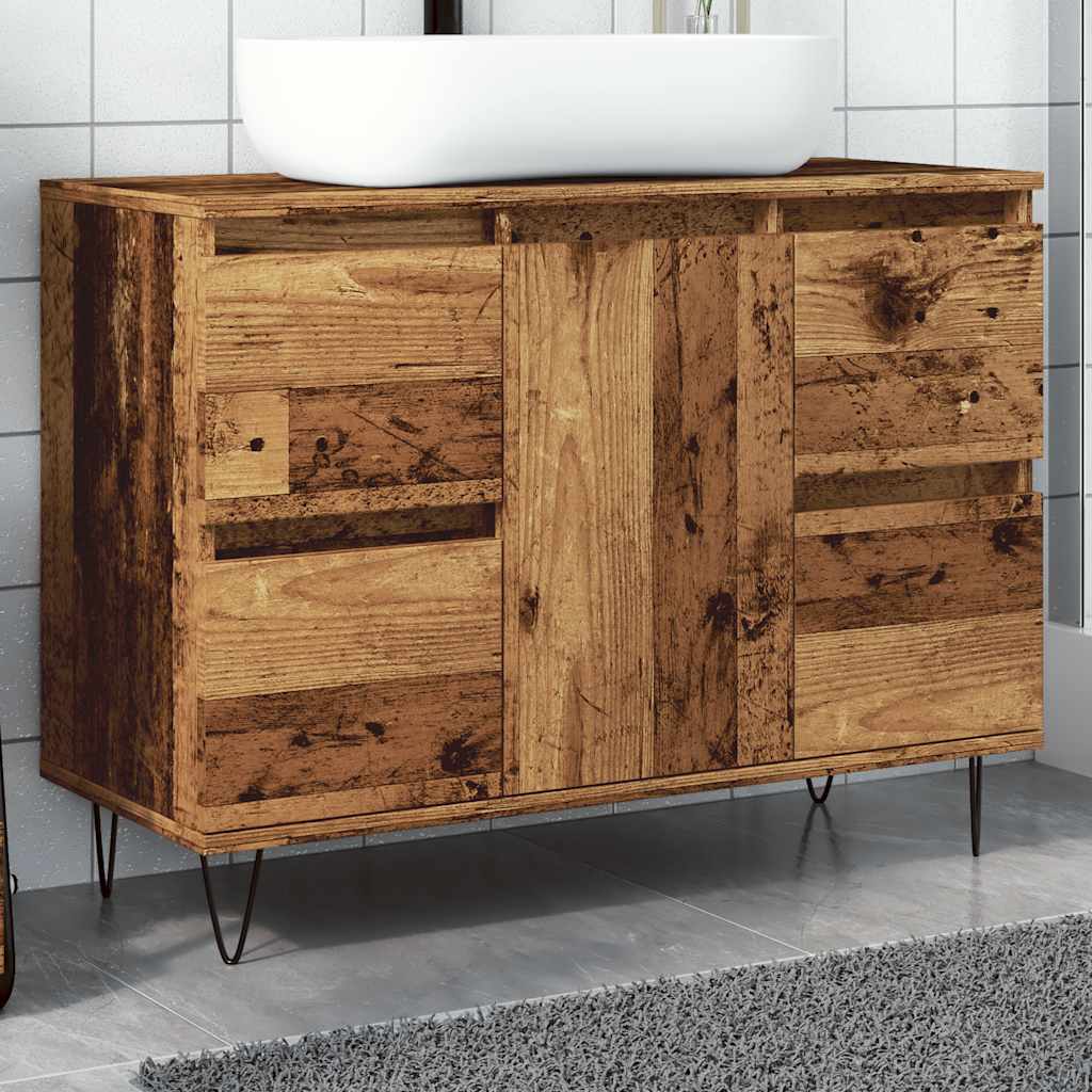 Bathroom Cabinet 80X33X60 Cm Engineered Wood
