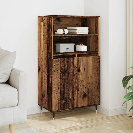Highboard 60X36X110 Cm Engineered Wood