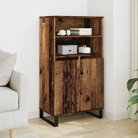 Highboard 60X36X110 Cm Engineered Wood