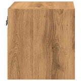 Tv Wall Cabinet With Led Lights 30X28.5X Artisan Oak