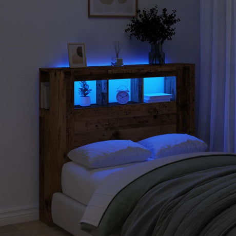 Led Headboard 160X18.5X103.5 Cm Engineered Wood