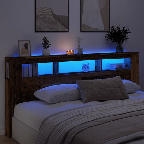 Led Headboard 160X18.5X103.5 Cm Engineered Wood
