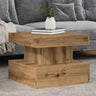 Coffee Table With Led Lights 90X50X40 Cm