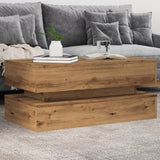 Coffee Table With Led Lights 90X50X40 Cm