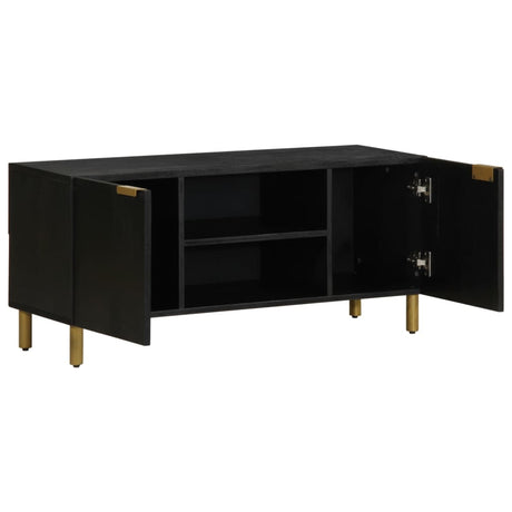 Tv Cabinet Black 105X33X46 Cm Engineered Wood