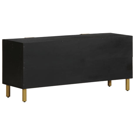 Tv Cabinet Black 105X33X46 Cm Engineered Wood