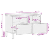 Tv Cabinet Black 70X33X46 Cm Engineered Wood